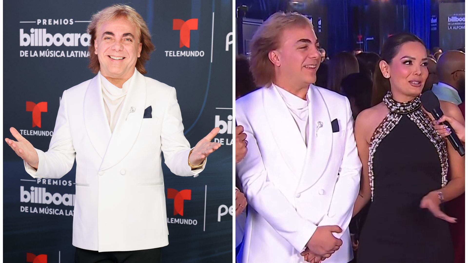 Cristian Castro presenta a su novia en los Billboard 2026
