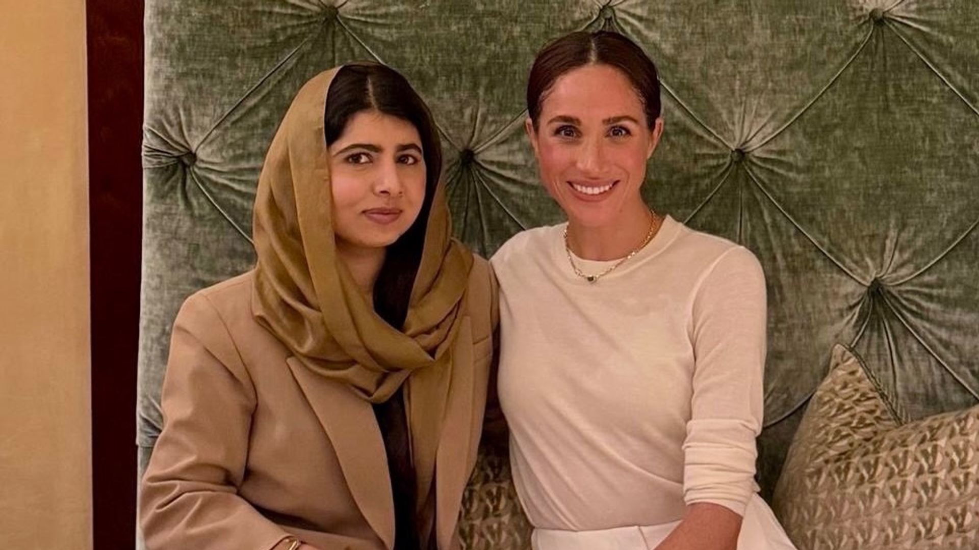 Meghan Markle revela por qué se reunió con Malala Yousafzai
