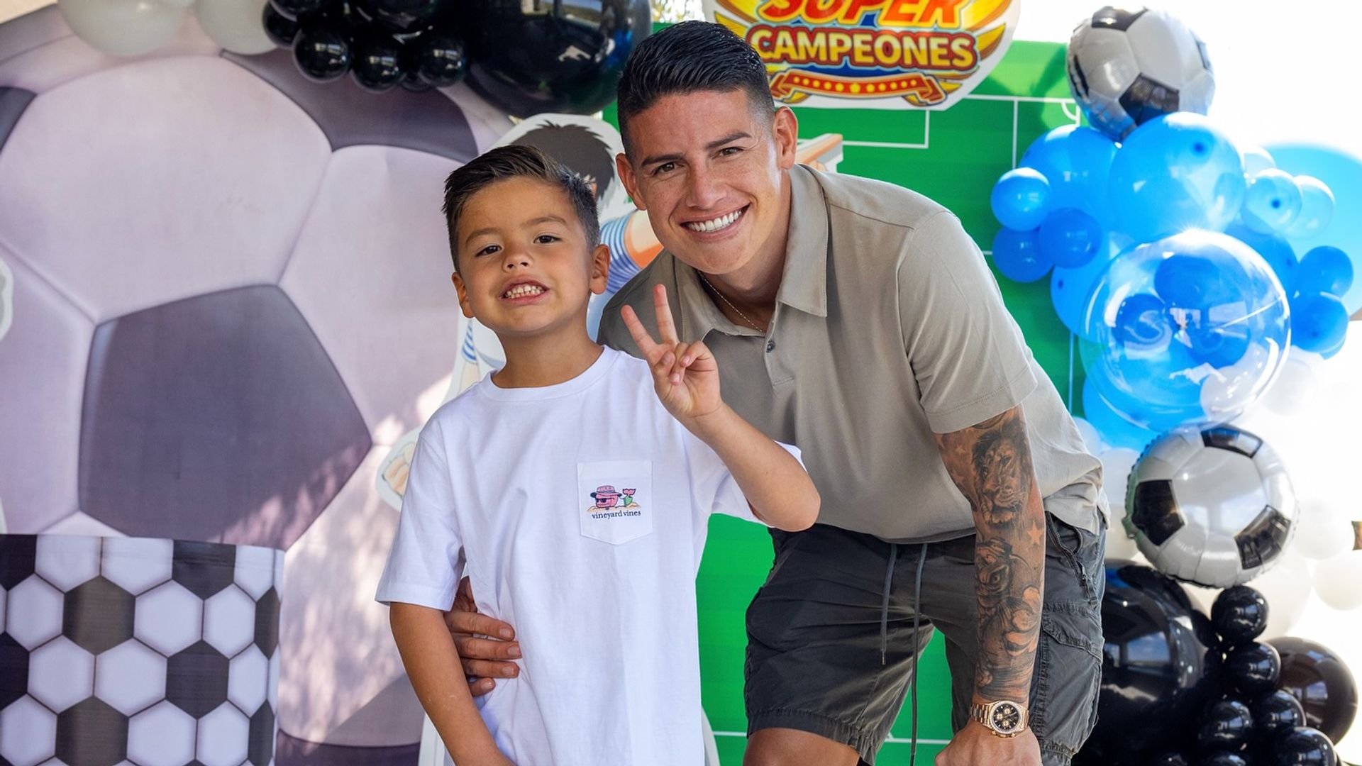 James Rodríguez celebra los 7 años de su hijo Samuel