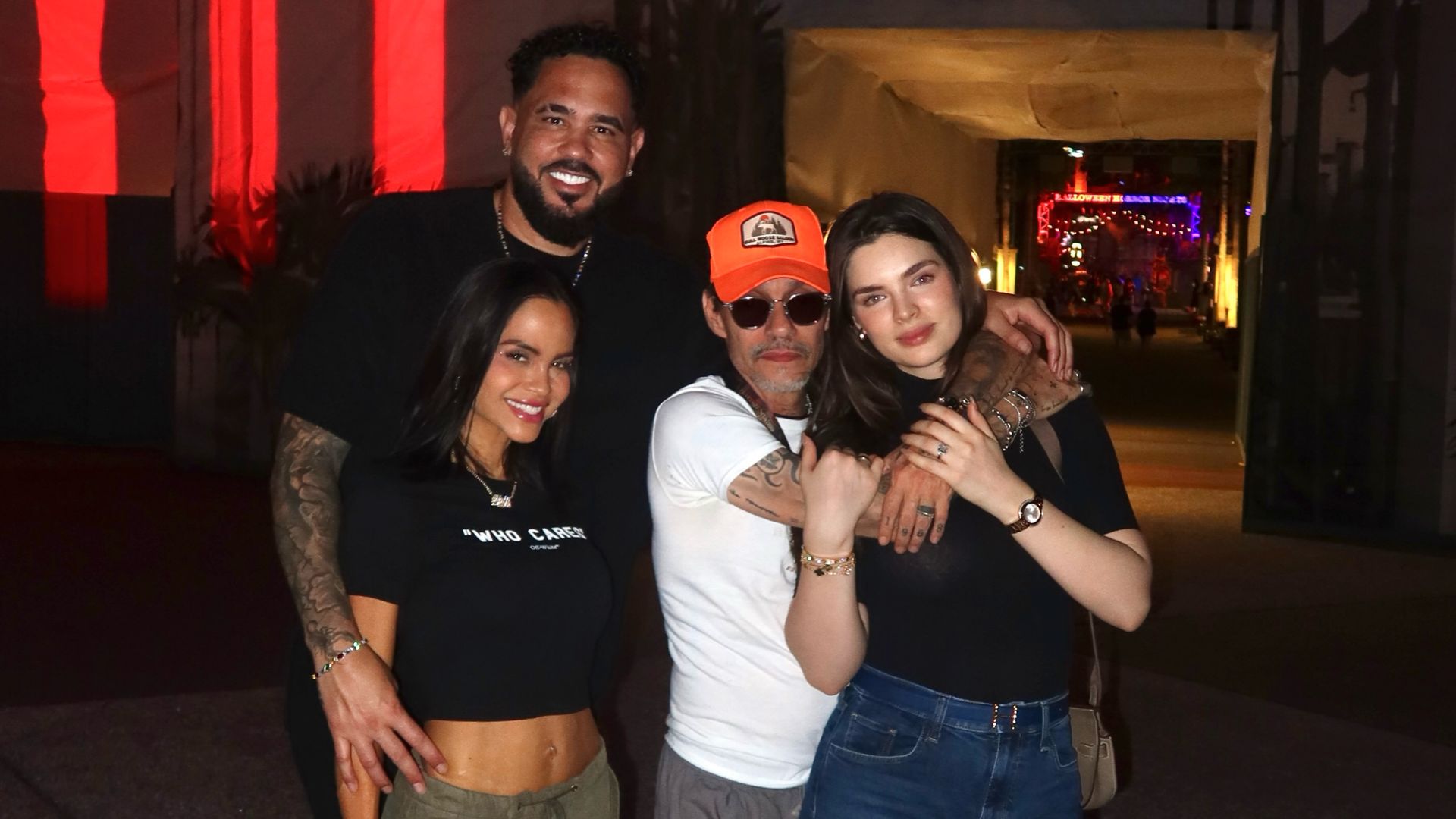 Nadia Ferreira y Marc Anthony, viaje familiar con Natti Natasha