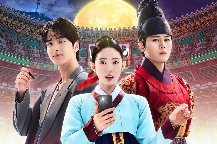 Love and Wifi in the Palace: póster con Younghoon, Luda y Kim Dong Jun