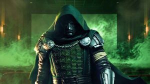 Cubo de palomitas de Doctor Doom para Vengadores: Doomsday