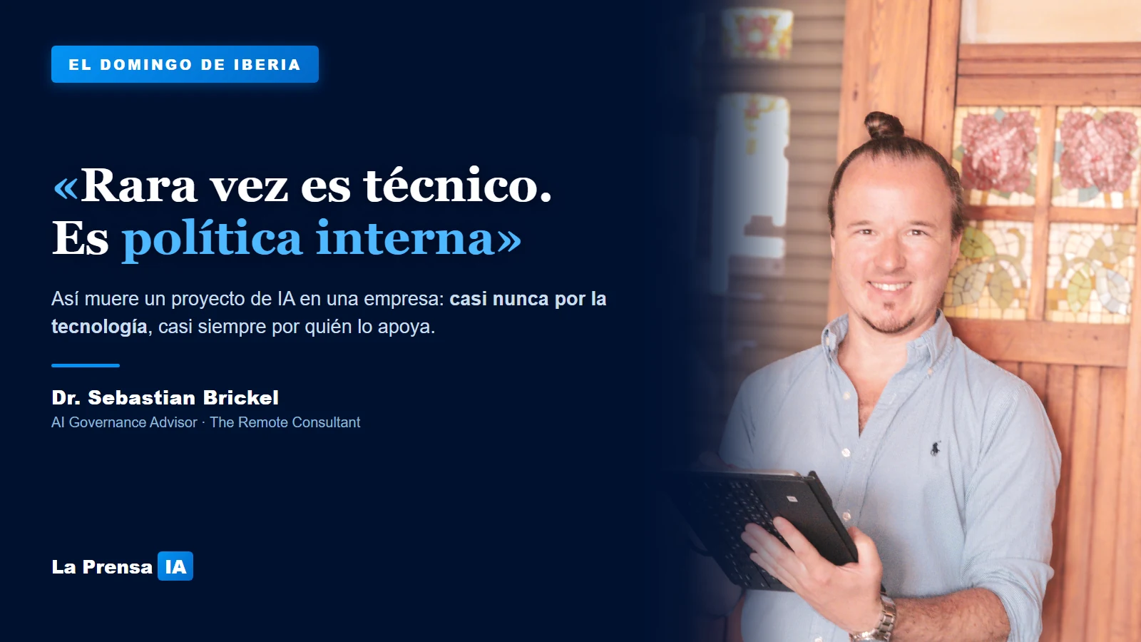 Sebastian Brickel: por qué fracasan los proyectos de IA en empresas