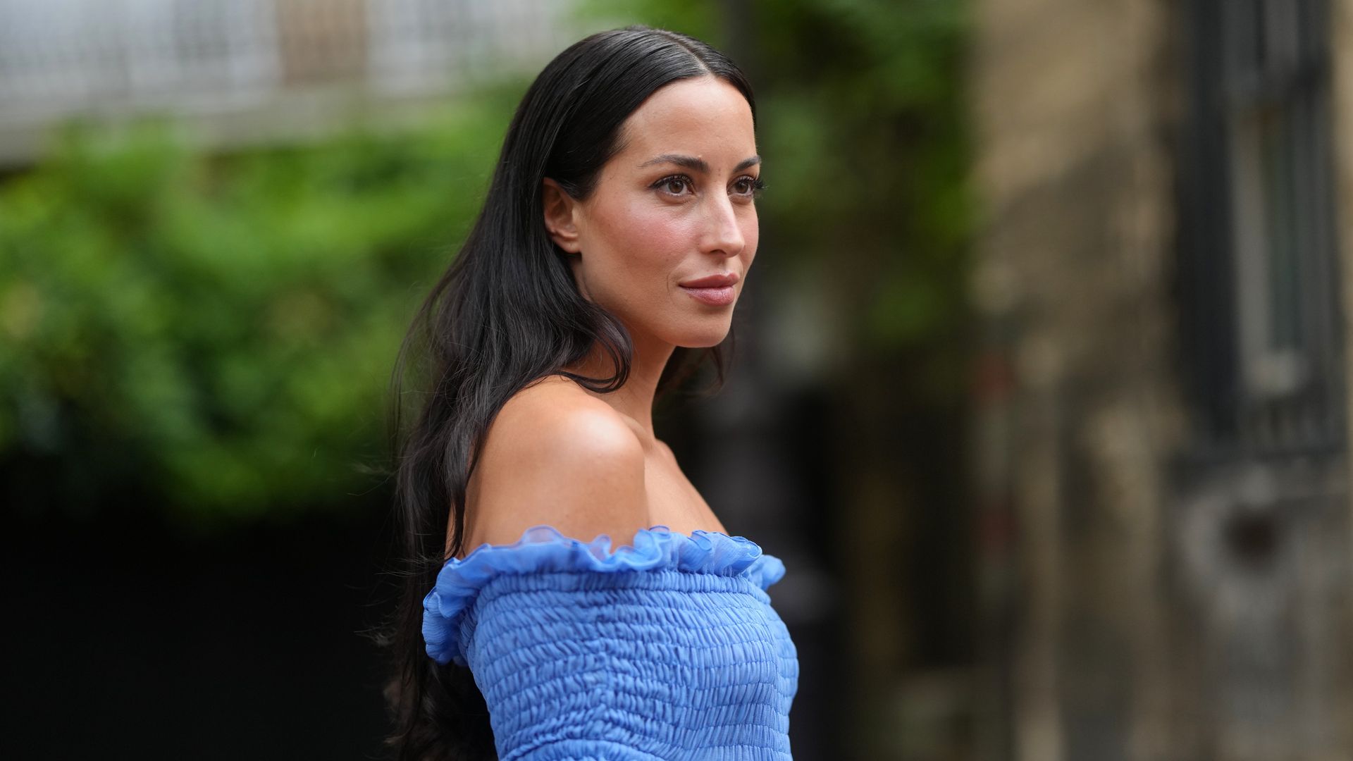 Inés de Ramón y su look boho chic en el desfile de Chloé