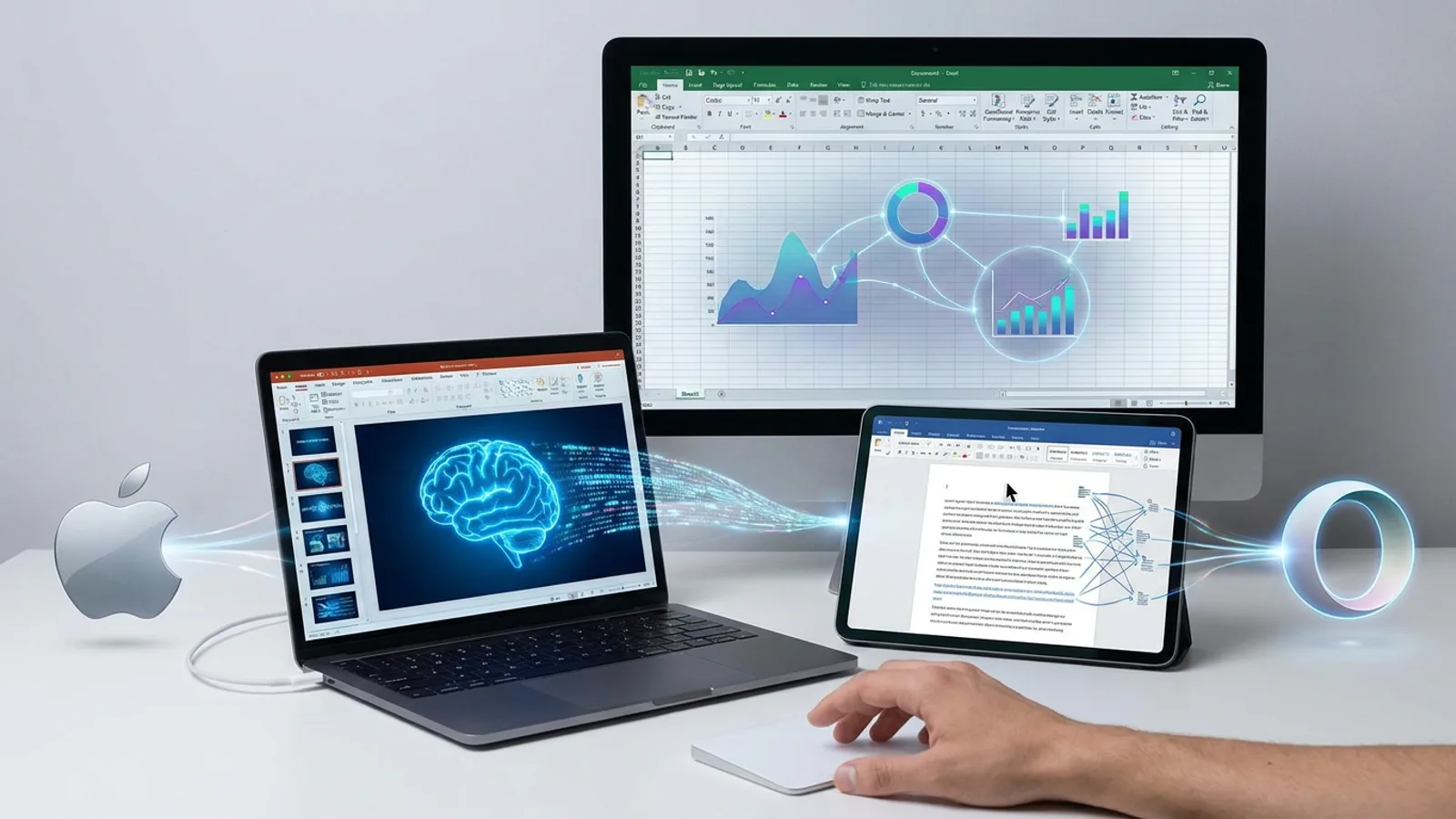 Apple lleva IA a Pages, Keynote y Numbers con OpenAI